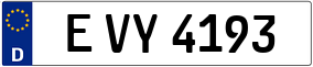 Trailer License Plate